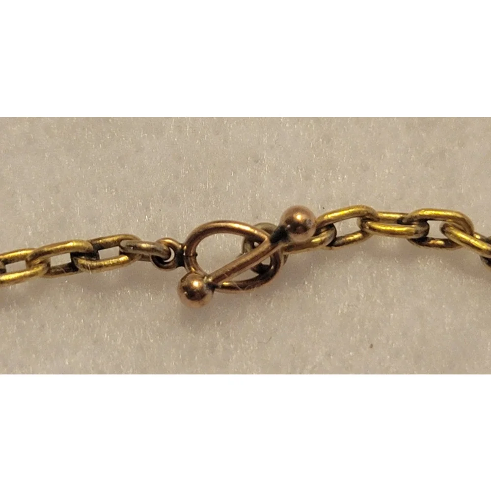 Necklace Gold Tone Boho Elegant Minimalist Classic Chain‎ Link Statement Jewelry